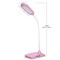 Pink Desk Lamps for Home Office - Super Bright Small Desk Lamp with USB Charging Port, a Perfect LED Desk Light as Study Lamp, Bedside Reading Lights
